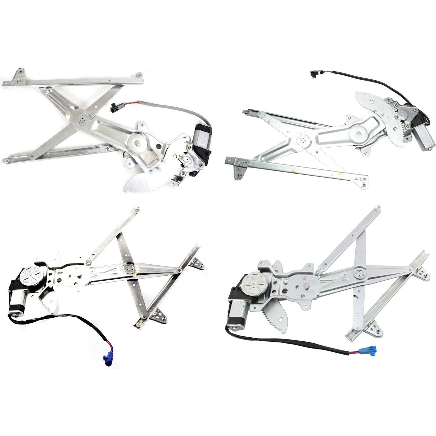 Window Regulators Set of 4 for Front & Rear (Driver Passenger Side)