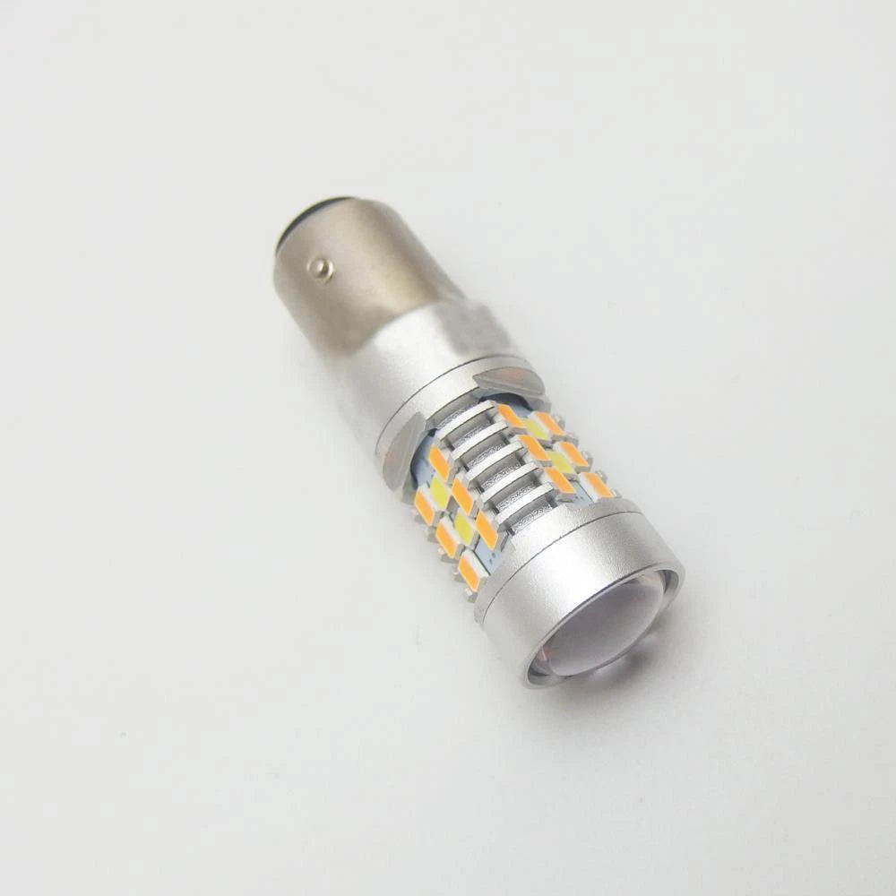 2X White Amber Switchback LED Turn Signal Bulbs for Suzuki Hayabusa (2008–2020)