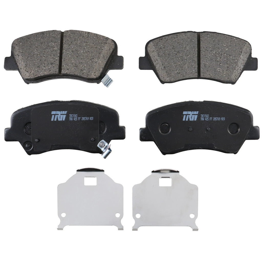 Front Brake Kit 280mm Drilled Rotors & TRW Ceramic Pads for Elantra Forte Koup (2011–2016)
