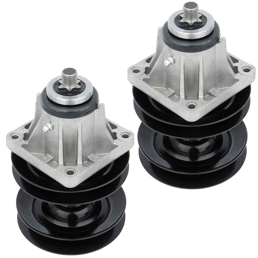 2 Spindle Double Pulley for MTD Troy Bilt 46" Deck 618-0593 618-0595 915-0595
