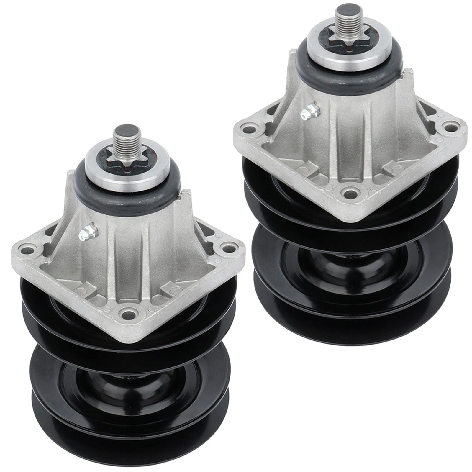 2 Spindle Double Pulley for MTD Troy Bilt 46" Deck 618-0593 618-0595 915-0595
