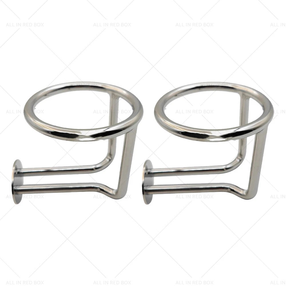 2X Stainless Steel Cup Holder for Car Boat Yacht Truck RV