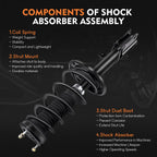 Set of 2 Complete Struts for Lexus ES300 (2004-2006)