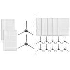 Set of 4 Side Brushes & Filters for ILIFE V20/Vyzzle D10