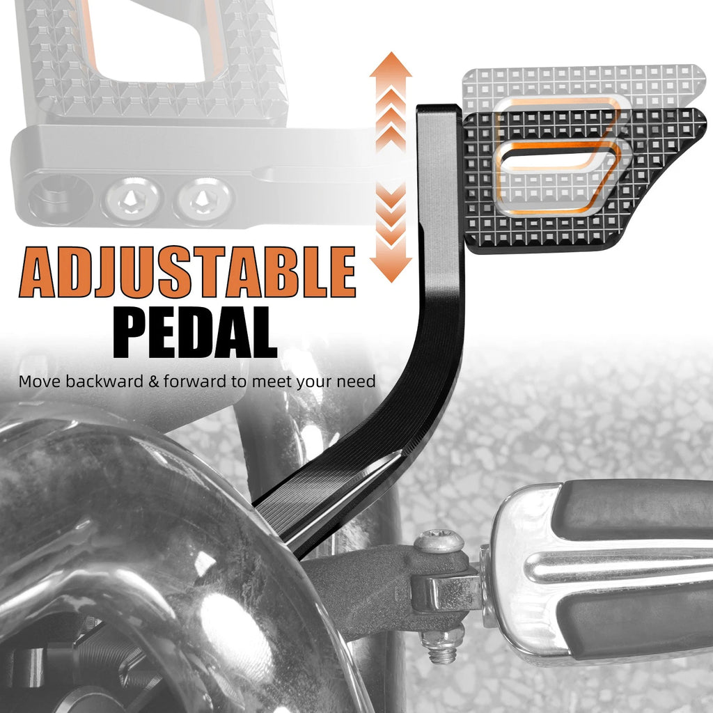 Aluminum Foot Brake Pedal Lever for Harley Dyna Super Glide Custom (2005–2012)