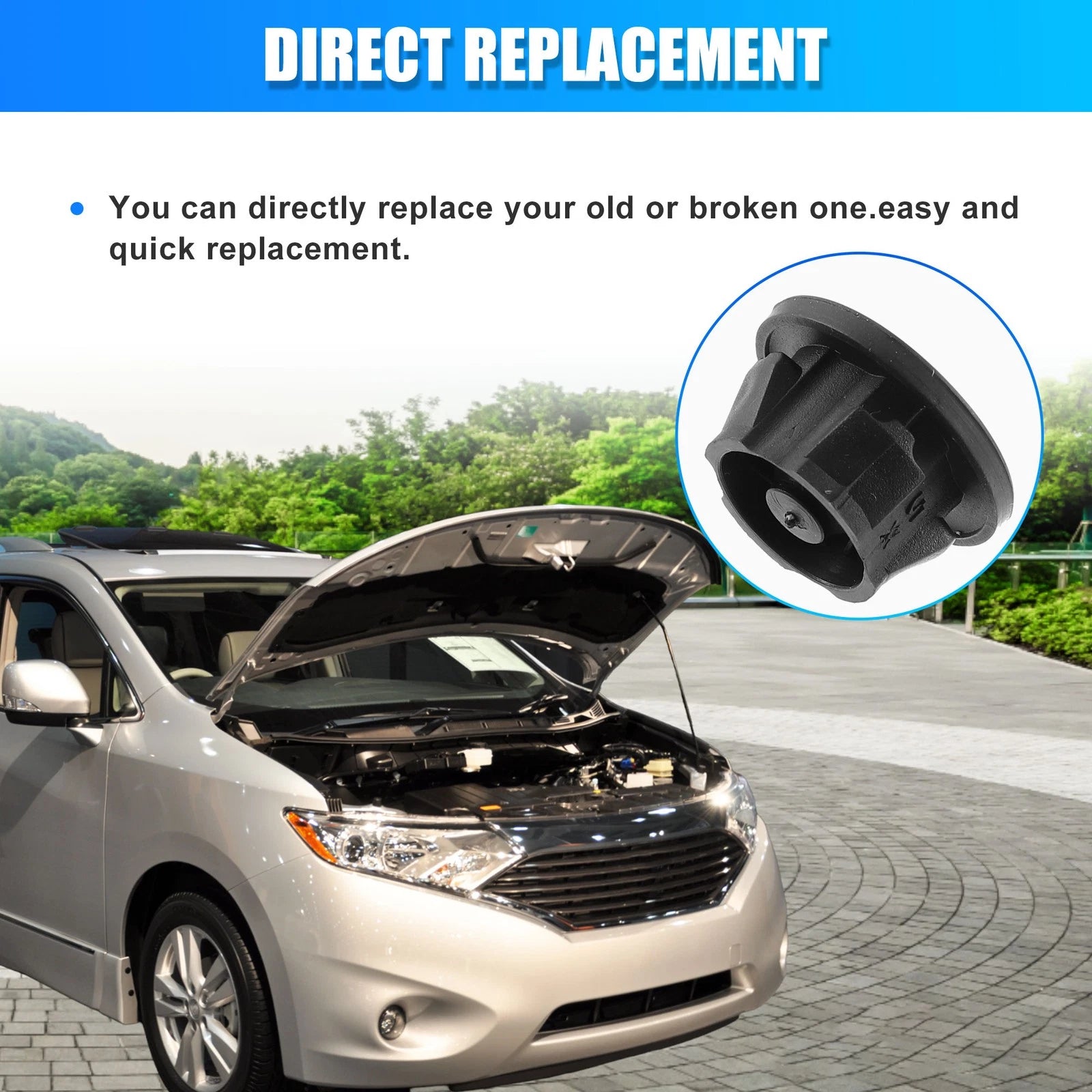 5 Pcs Hood Cushion Bumper Rubber for Mercedes-Benz (6420940785)