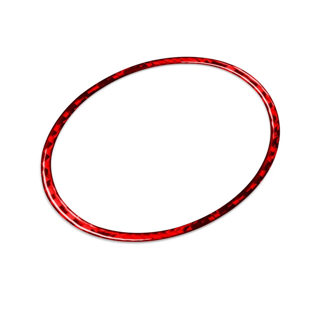 Interior Front Emblem Badge Trim for Alfa Romeo Giulia (2017–2023) Red