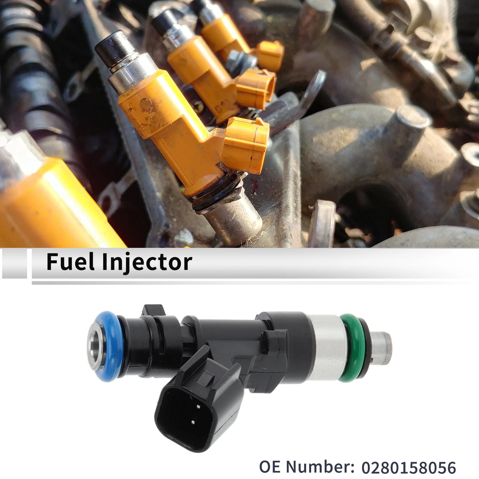 1Pc Fuel Injector No.0280158056 for Ford Explorer 4.0 (2005)