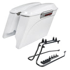 5" Stretched Hard Saddlebags & Conversion Bracket for Harley Fatboy (1984–2017)