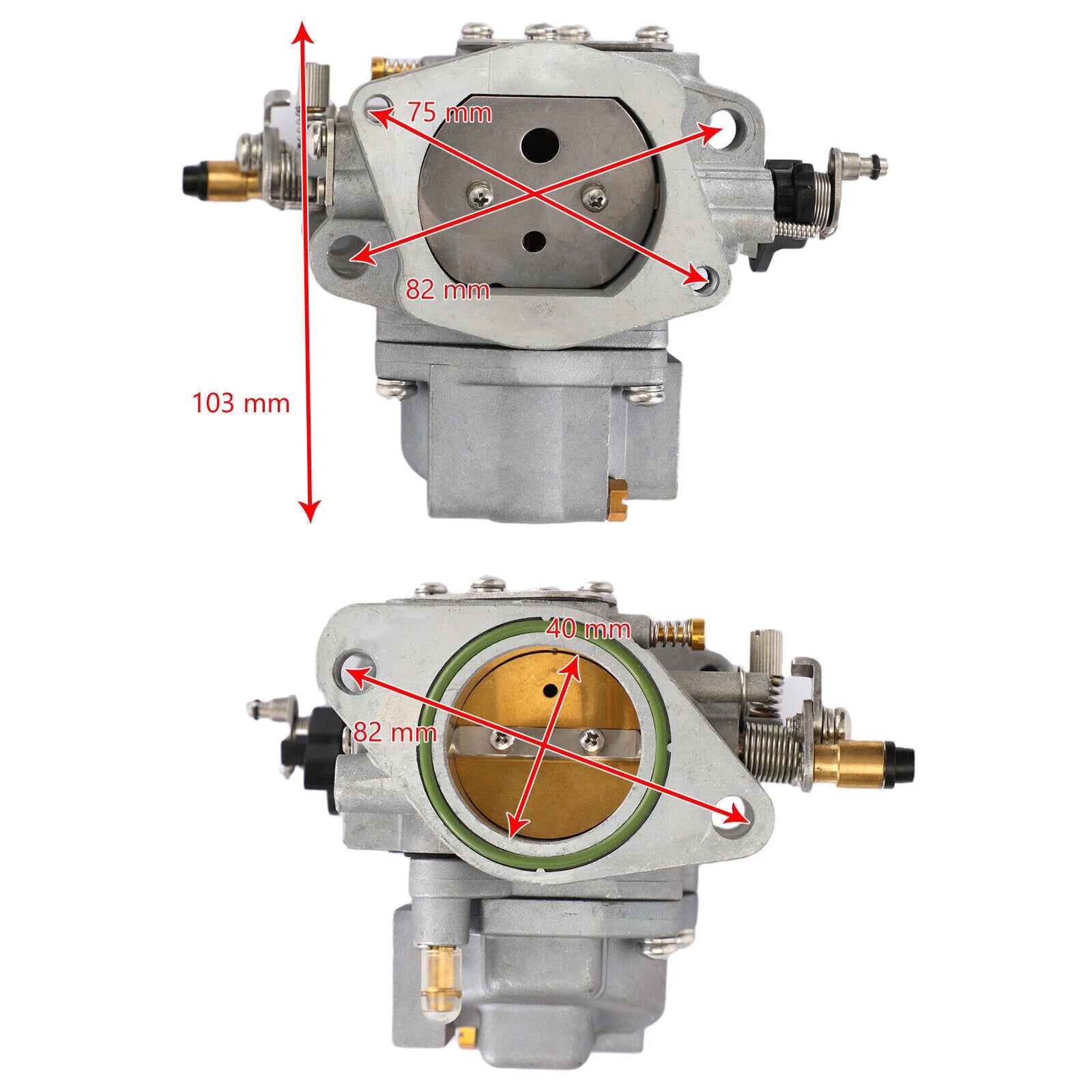 Carburetor for Yamaha Outboard 40HP E40XMH (2 Stroke) (66T-14301-02-00)