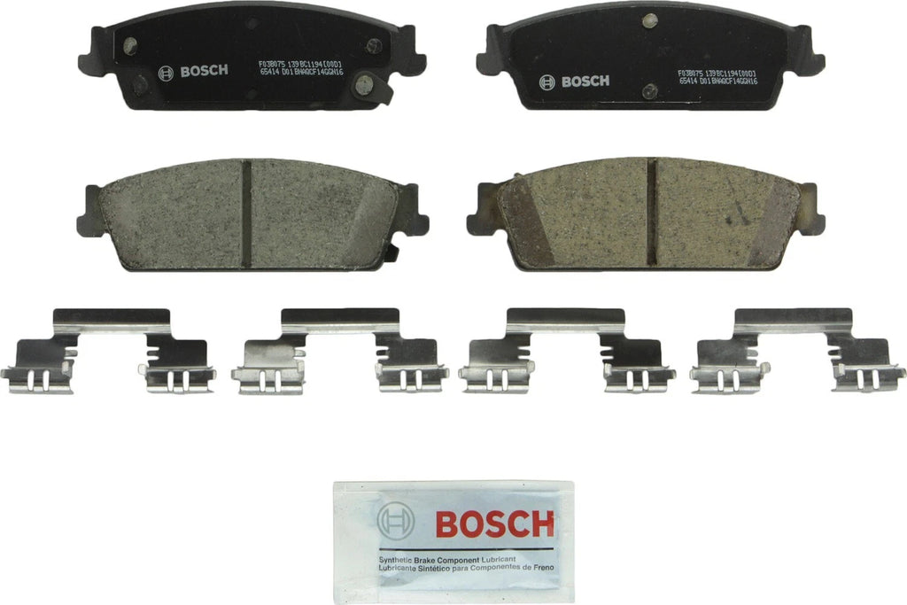Rear Brake Kit 345mm Disc Rotors & Bosch Ceramic Pads for Cadillac Chevrolet GMC