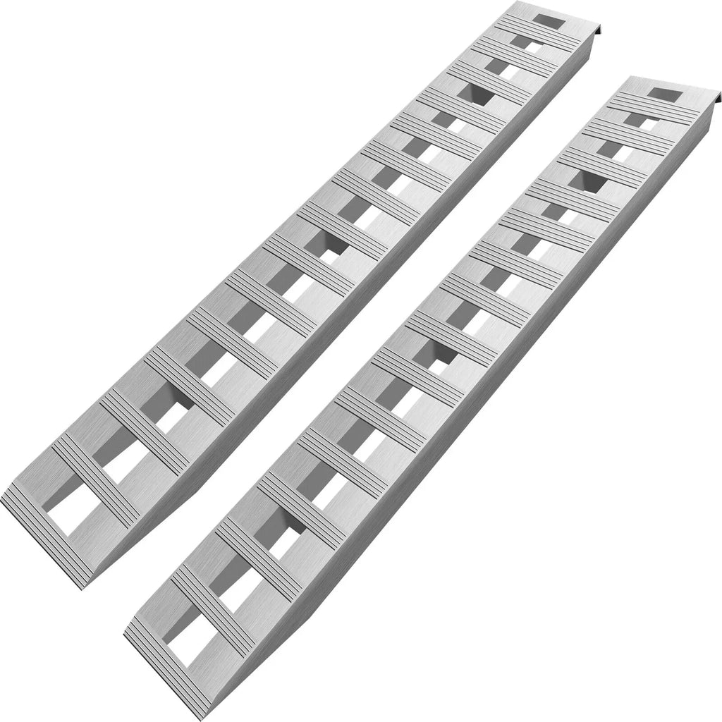 Set of 2 Aluminum Ramps for Car Trailer Truck (84"x14", 6000 lbs)