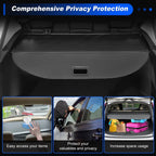 Cargo Cover for BMW X3 (2025–2026) Retractable Trunk Shield Shade Black