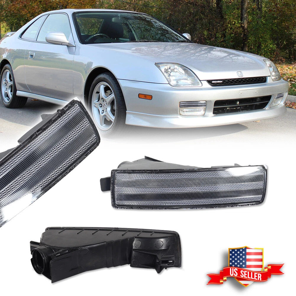 Clear Lens Front Bumper Signal Lights for Honda Prelude (1997–2001)