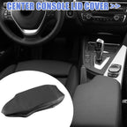 Right Center Console Armrest Cover for BMW F30 (2012–2019) - Black, Gray Stitches