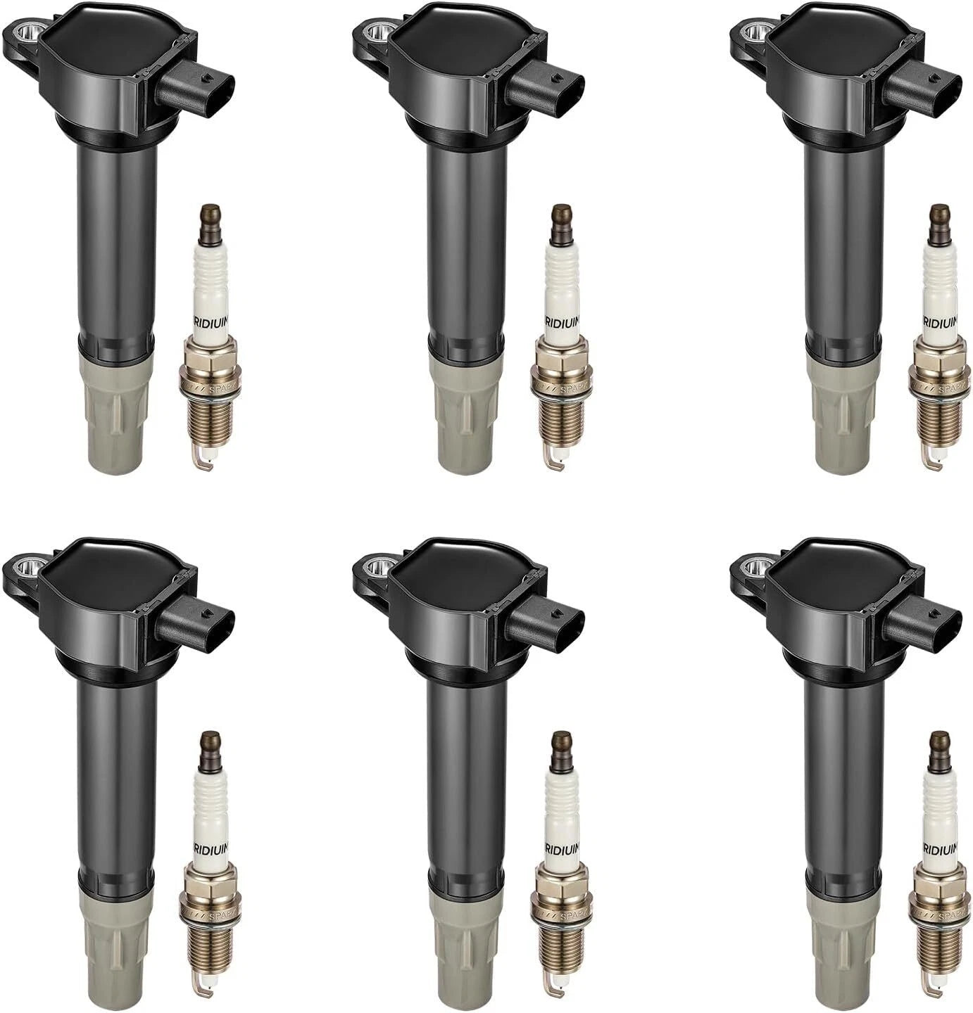 6 Pack Ignition Coils & Spark Plugs for Chrysler Cirrus (2006) UF502