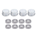 Set of 4 Galvanized Trailer Hub Kits for 2k lbs Spindle (1" or 1.0625")