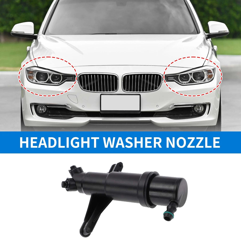Headlight Washer Nozzle Set of 2 for BMW 525i 550i 535xi (No. 61677038416)