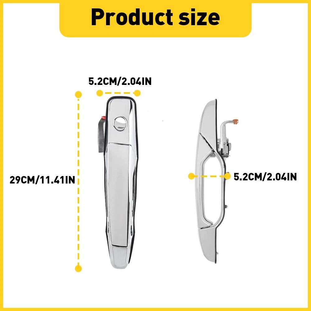 Set of 2 Exterior Door Panel Handles for Chevrolet Avalanche (2007–2013)