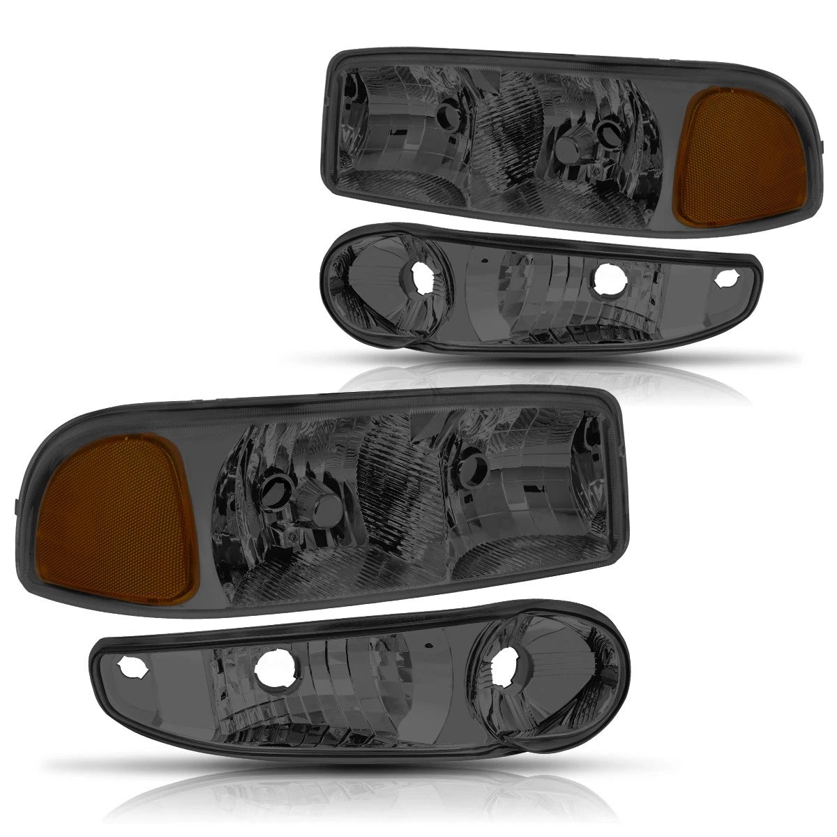 Headlight with Bumper Lamps for GMC Sierra/Yukon Denali (2001–2011)
