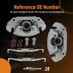 Front Brake Caliper Set for Chrysler Town & Country/Dodge Caravan (2001-2007)