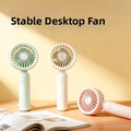 Handheld Fan USB Rechargeable with Night Light and 3 Velocity Modes