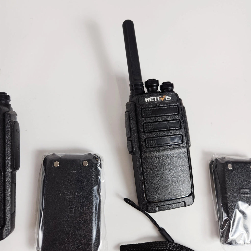 2 Retevis RT28 UHF 2-Way Radios for Walkie Talkie Rechargeable (16CH)