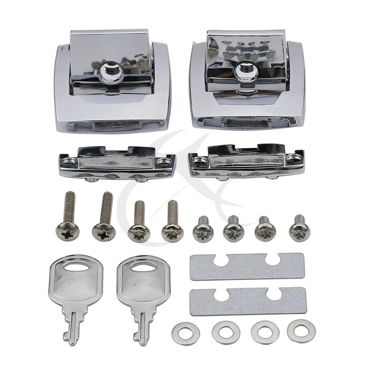 Chrome trunk latch cover for Harley Touring Road King Glide (1998–2013)