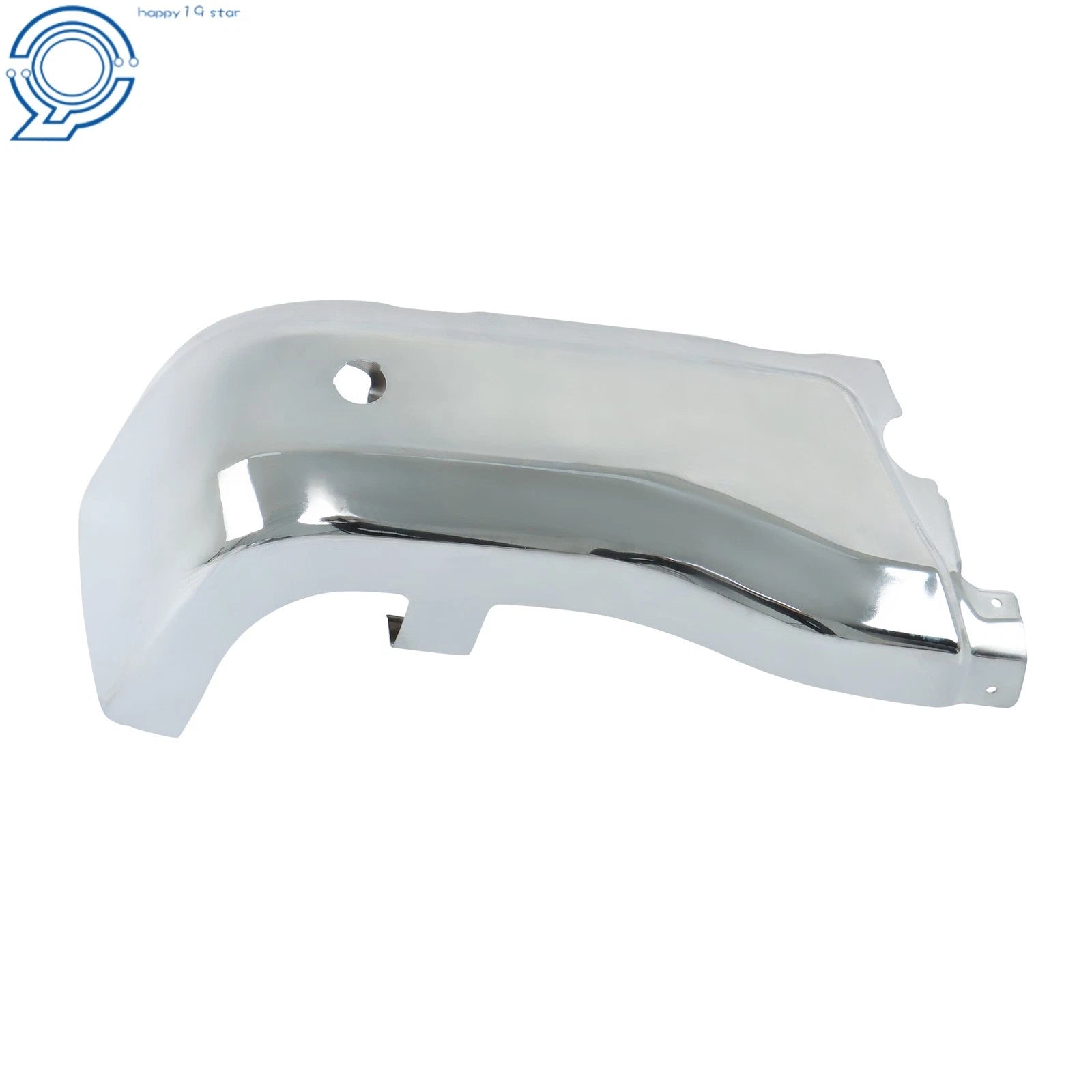Set of 2 Rear Bumper End Caps for Ford Ranger (2019-2023) Chrome