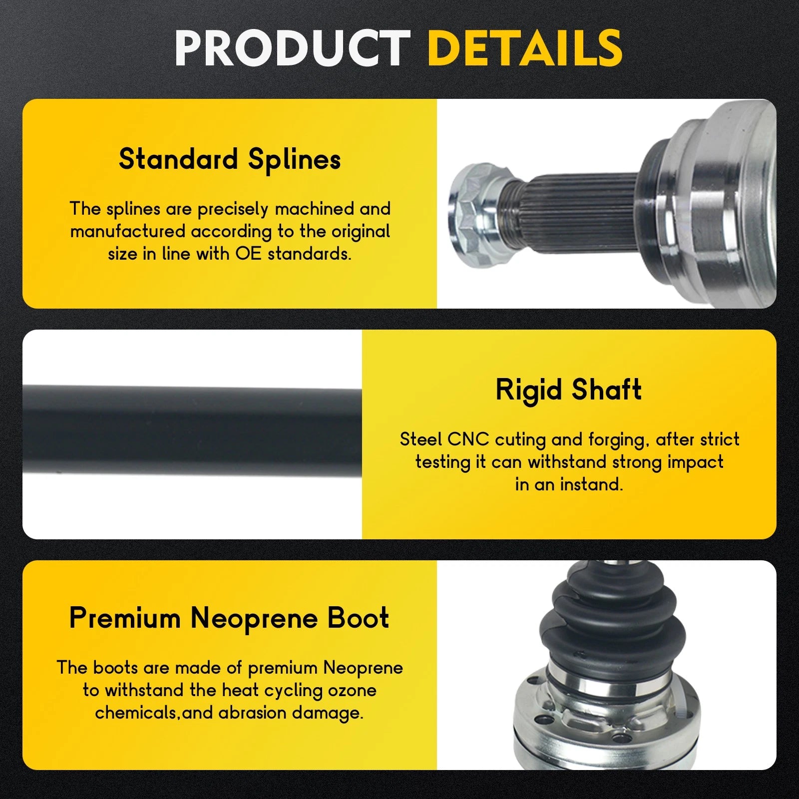 CV Axle for BMW 135i 335i 525i 528i 535i 335xi 525xi 528xi 535xi