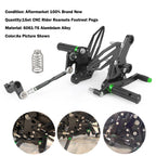 Adjustable Rearsets Foot Pegs for Kawasaki Ninja 250/400 (2018–2022) GR T9