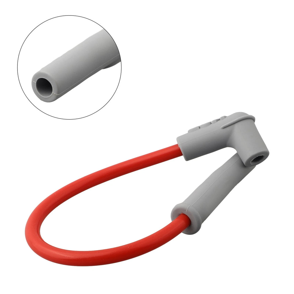 Spark Cable for Motorcycle Racing (Silica Gel Gray Red)