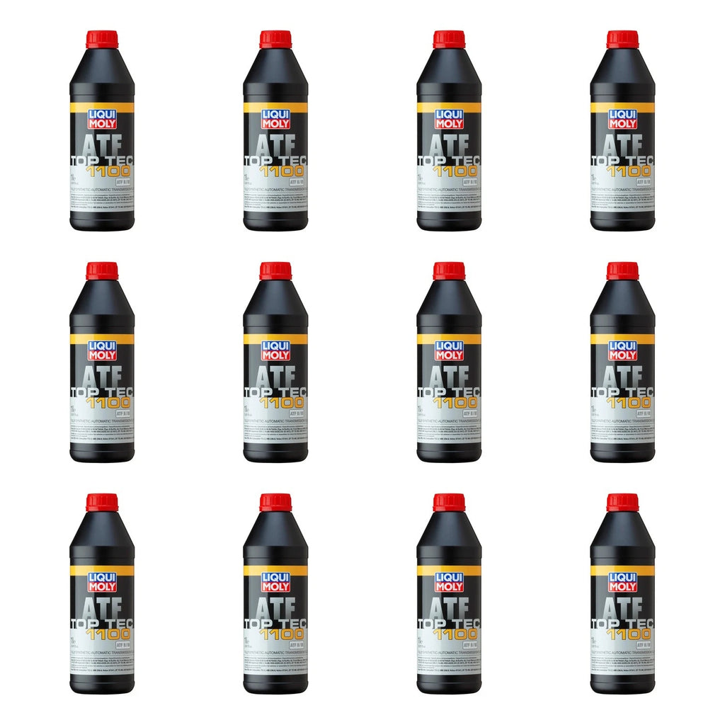 Set of 12 Liqui Moly Top Tec ATF 1100 Automatic Transmission Fluid (1L)