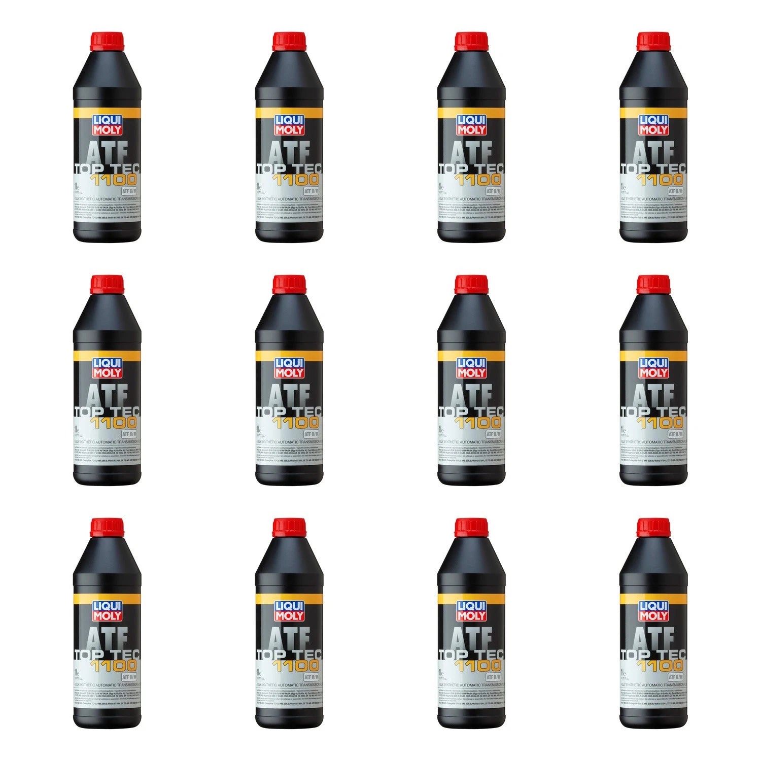 Set of 12 Liqui Moly Top Tec ATF 1100 Automatic Transmission Fluid (1L)
