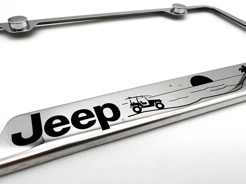 License Plate Frame Heavy Duty for Jeep Wrangler JK (2007–2018)