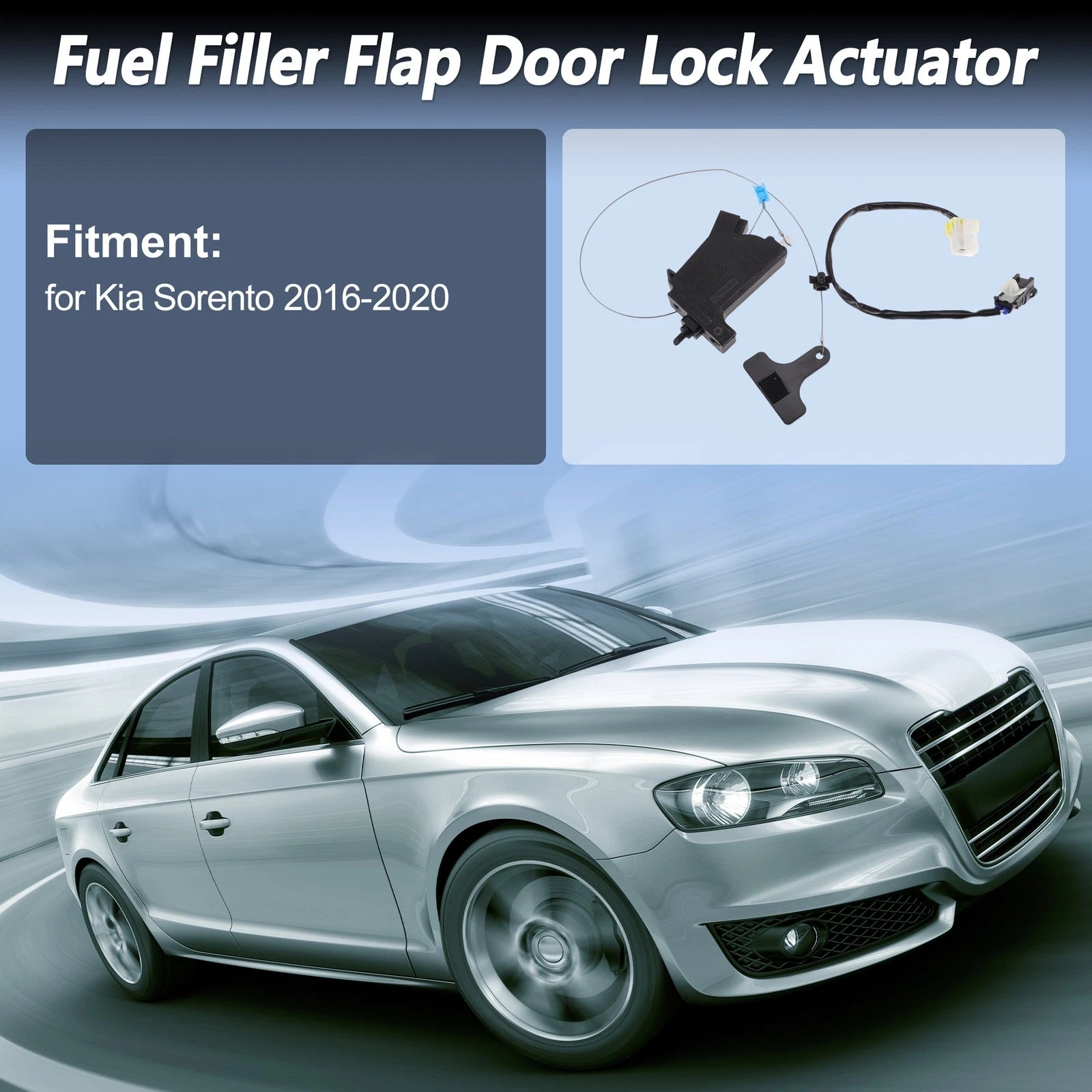 Fuel Filler Flap Door Latch Lock Actuator Motor for Kia Sorento (2016–2020)