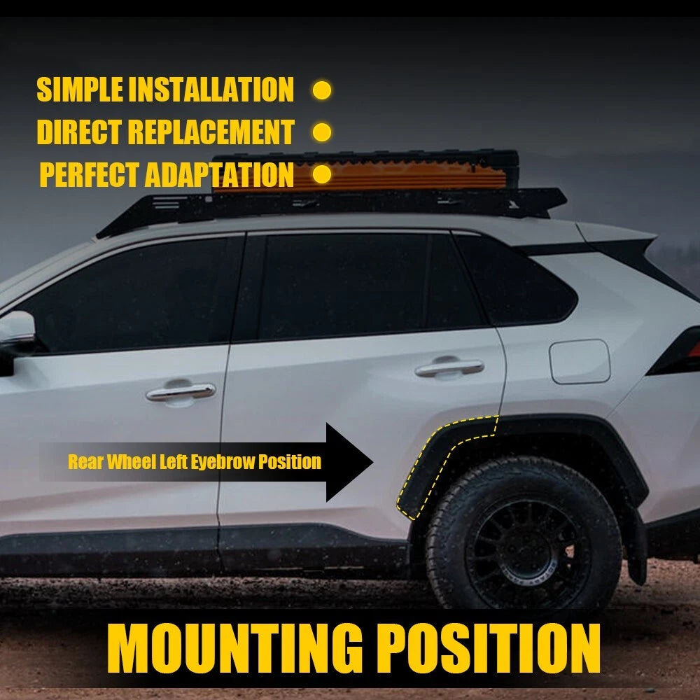 Rear Door Flare Arch Trim Molding Left Driver Side for Toyota RAV4 (2019–2024)