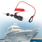 Ignition Tether On-Off Key-Switch With Safety Lanyard for OMC-Johnson