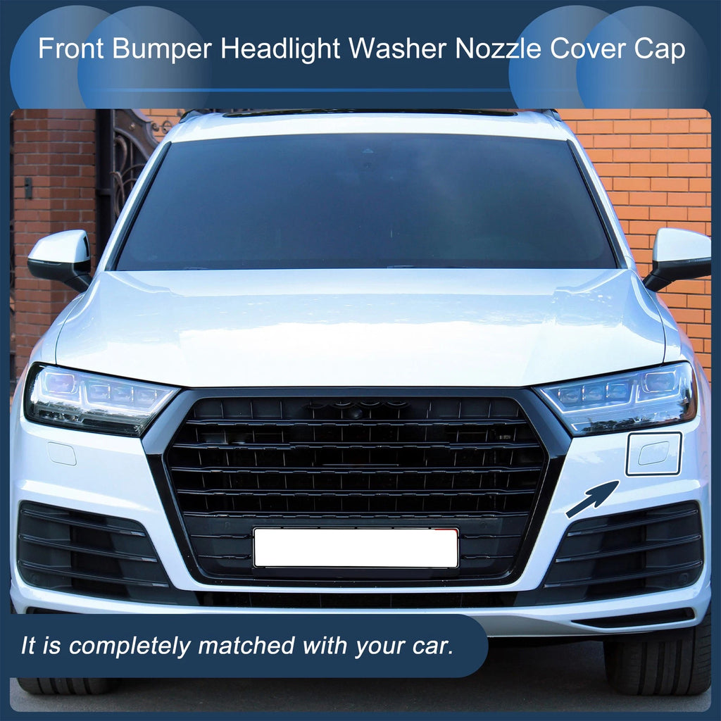 Front Left Washer Nozzle Cover Cap for Audi Q7 (2017–2019) 1 Pcs Black