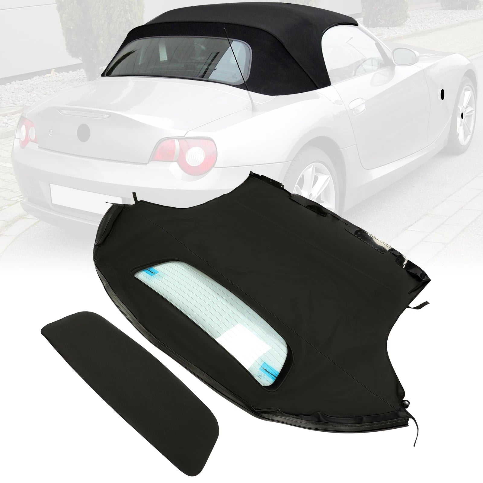 Soft Top for BMW Z4 (2003–2008) with Heated Glass Window, Black