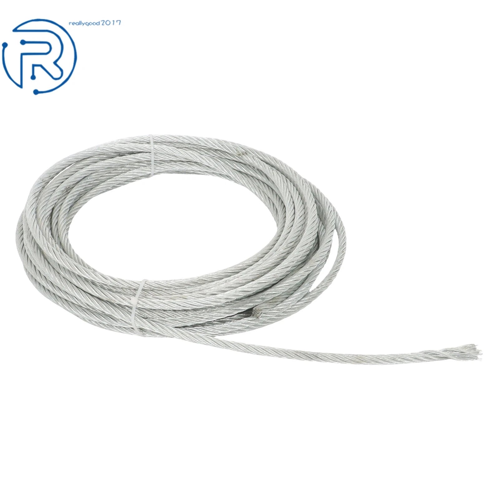 5/16" Galvanized Cable 7×19 100 FT 1120LBS for Fencing, Pulley