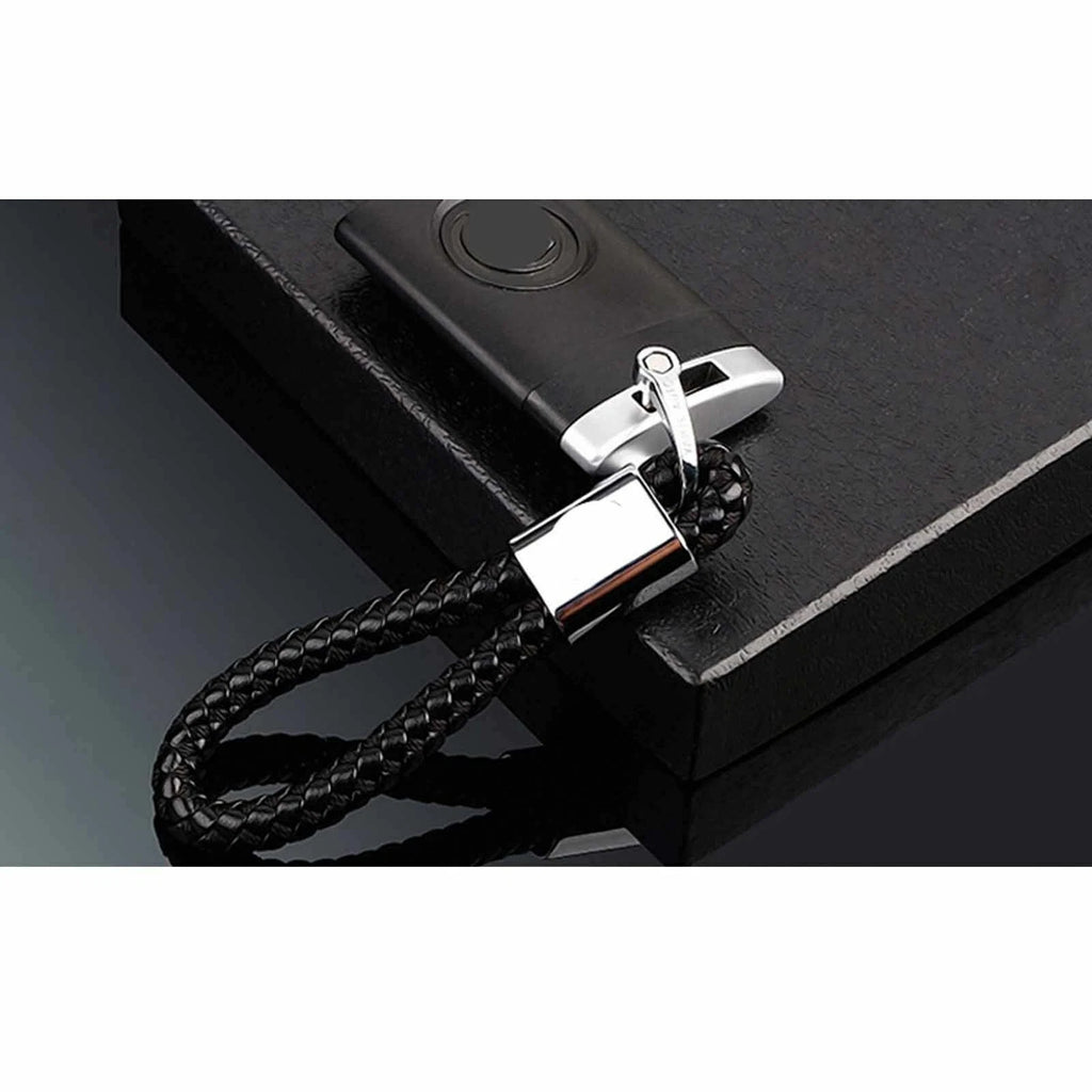 Genuine Leather Key Fob Strap Ring for Universal (2019-2025)