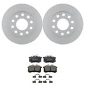 Bosch QuietCast Rear Rotors & Ceramic Brake Pad Kit for Audi A4 (2002–2008)