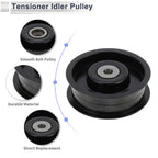 Drive Belt Idler Pulley for Mercedes-Benz W463 (2009–2014) No.A2722021419 Black