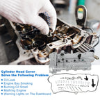 Front Engine Valve Cover w/ Gasket No. 25201395 for Chevrolet Malibu (2013–2022)