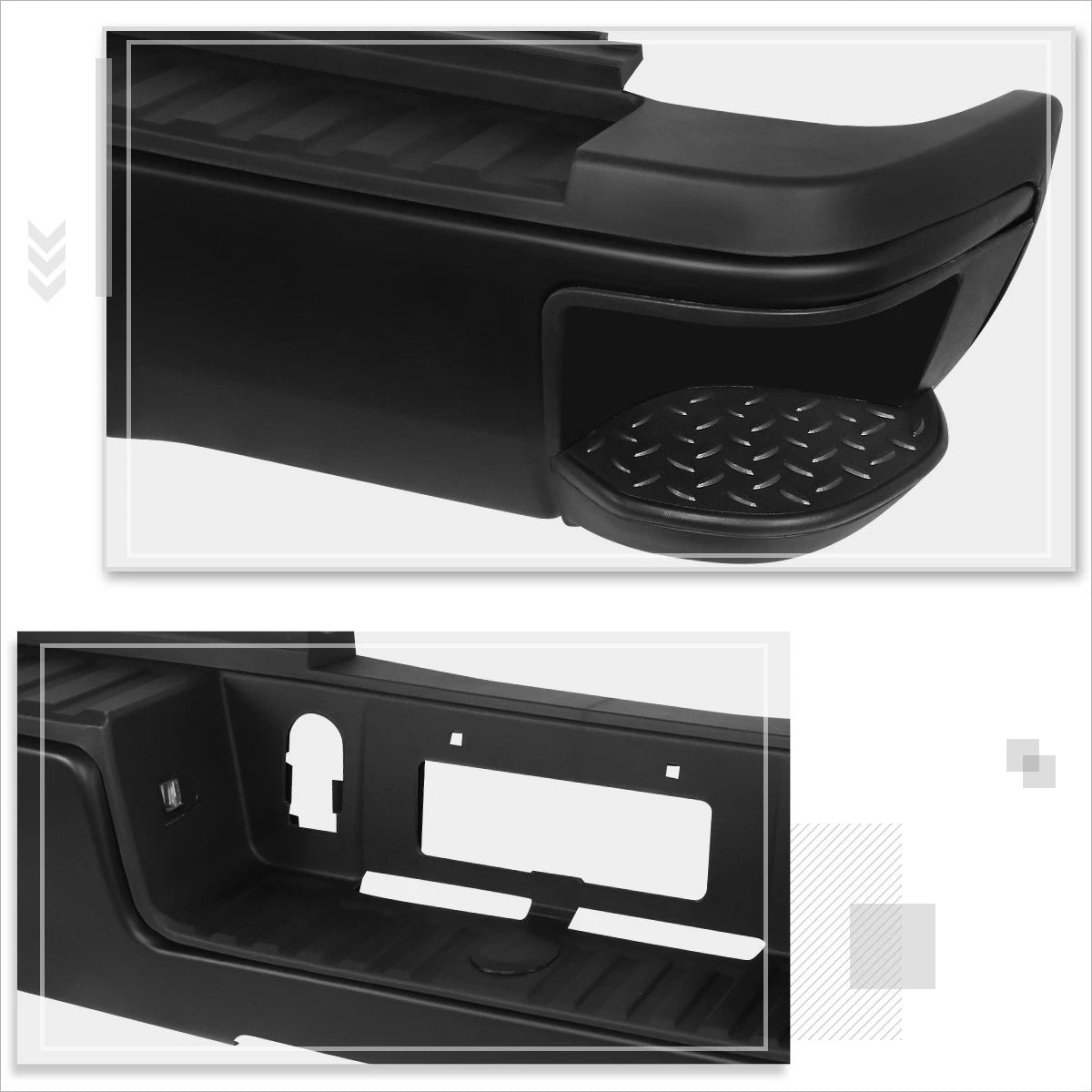 Set of 2 Side Step Nerf Bars for Ram 1500-3500 Truck (2009–2024)