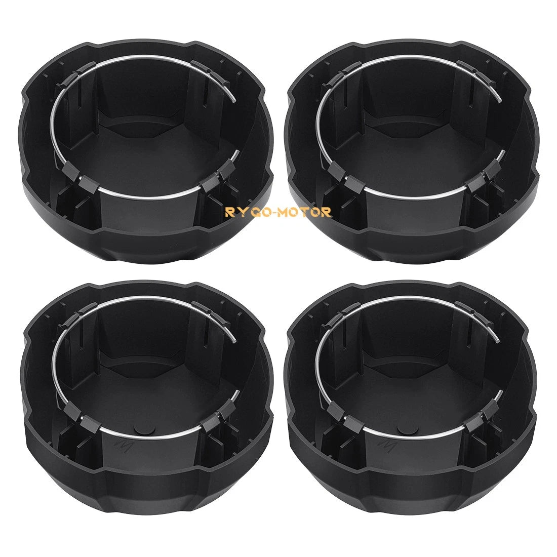 Set of 4 Matte Black Rim Caps for Polaris Ranger SP 570 (2022–2024)