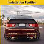 Set of 2 Rear Bumper Reflectors for Honda Accord Euro CL7 CL9 (2004–2008)
