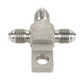 3AN AN3 Stainless Steel 3-Way Male Tee Brake Clutch Hose Fitting Adapter