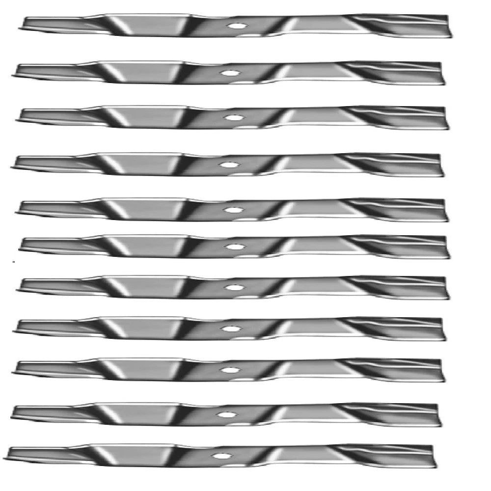 Set of 10 Mulching Blades 48" for Exmark (103-6381, 103-6391, 103-6396)